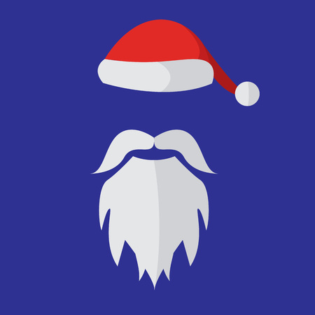 Cartoon Santa Claus Custome Mask Vector Graphic Illustration Designのイラスト素材