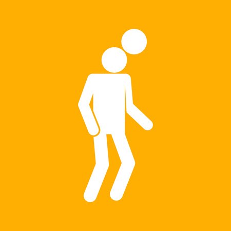Heading Football Figure Vector Illustrationのイラスト素材