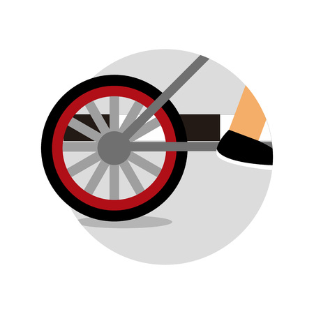 Bicycle Riding Emblem Sport Vector Illustration Graphic Designのイラスト素材