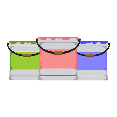 Simple Paint Bucket Object Drawing Vector Illustration Graphic Designのイラスト素材
