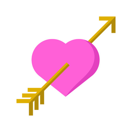 Cupid Heart Love Symbol Abstract  Illustration Graphic Design.のイラスト素材