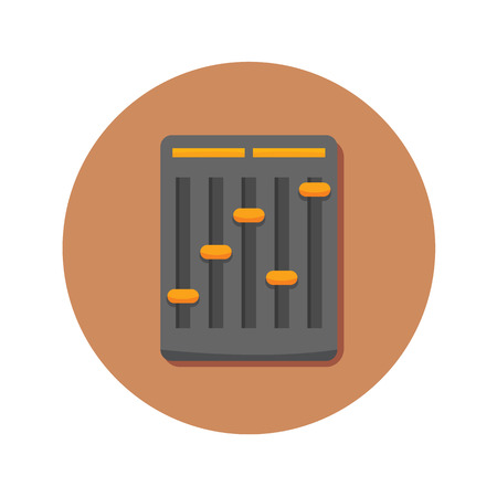 Audio Mini Mixer Icon Vector Illustration Graphic Designのイラスト素材