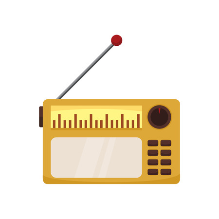 Classic old radio. Vector illustration graphic design.のイラスト素材