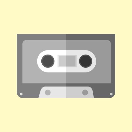 Simple Audio Cassette Vector Illustration Graphic Designのイラスト素材