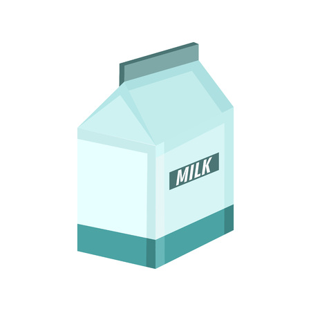 Milky Box Breakfast Vector Illustration Graphic Designのイラスト素材