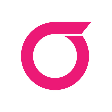 Initial O Simple Wing Symbol Abstract Corporate Symbol Vector Illustration Graphic Designのイラスト素材