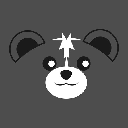 Cute Skunk Face Background Vector Illustration Graphic Designのイラスト素材