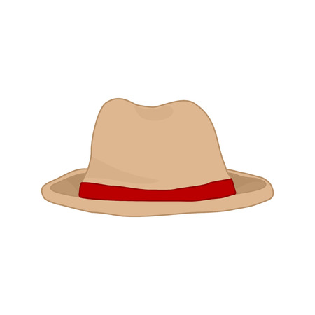 Simple Stylish Tourist Hat Fashion Style Item Vector Illustration Graphic Designのイラスト素材