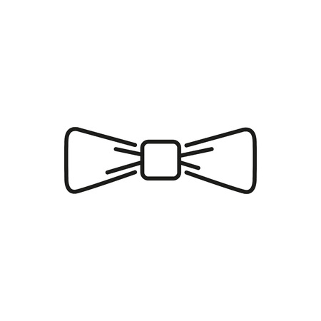 Simple bowtie thin line icon isolated on a white background. Vector illustration graphic designのイラスト素材