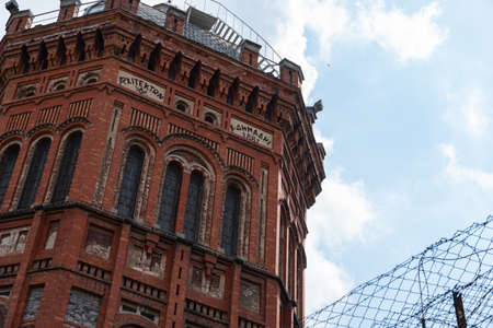 Exterior view of the Phanar Greek Orthodox Collage in Balat, Historical Lychee in Istanbulのeditorial素材
