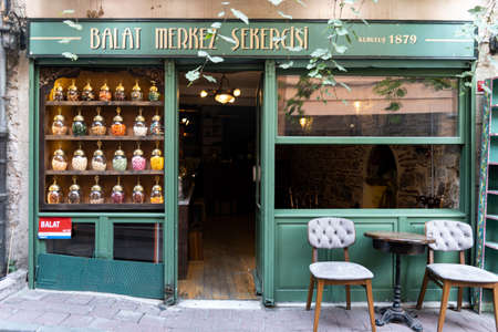 Candy Shop in Balat, A Historical Establishment Founded in Istanbul in 1871のeditorial素材