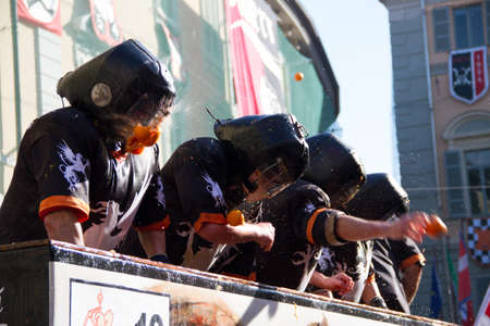 Orange Festival of Ivrea, February 2015のeditorial素材