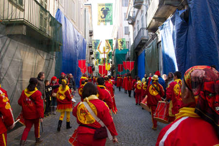 Orange Festival of Ivrea, February 2015のeditorial素材