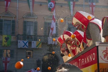 Orange Festival of Ivrea, February 2015のeditorial素材