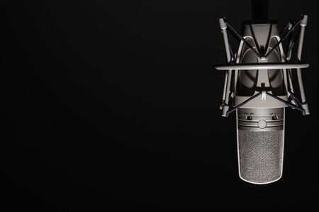 Professional, studio microphone on a black background. Is isolated.
Can be used for audio, karaoke and music content.の写真素材