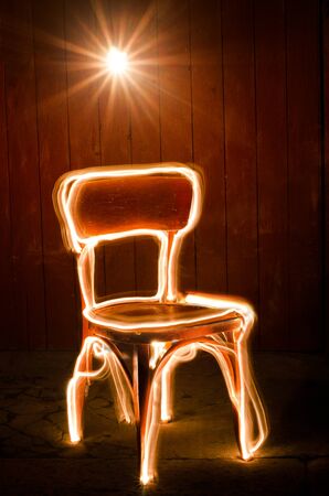 Freeze light chairの写真素材