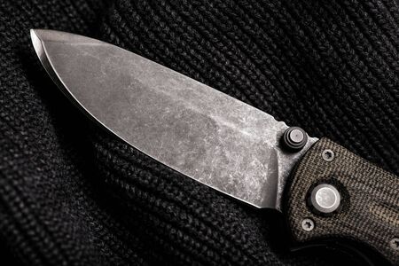 Stainless steel pocketknife. Everyday carry knife.