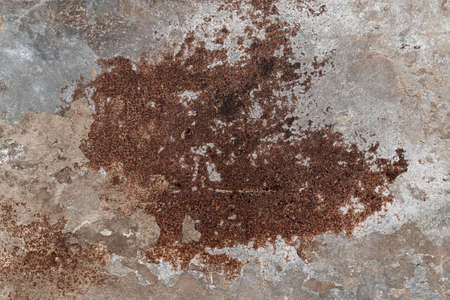 Grunge chipped paint rusty textured metal background. Metal texture with scratches and cracks. Stock...