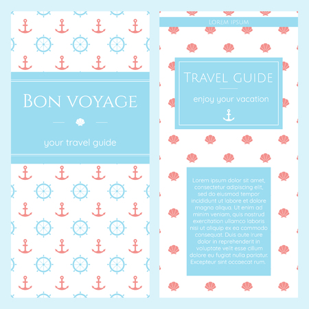 Travel guide brochuresのイラスト素材