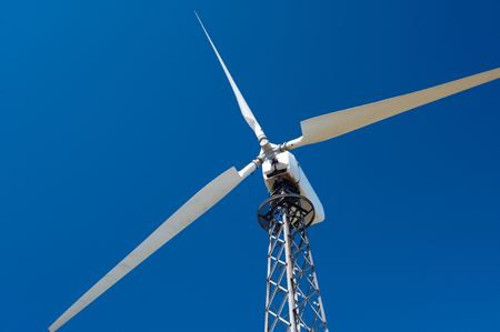 The electric generator, using wind energy.の写真素材