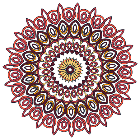 Colorful Mandala. Ethnic tribal ornaments.のイラスト素材