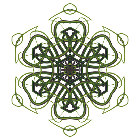 Colorful Mandala. Ethnic tribal ornaments. Geometric and floral motifs.のイラスト素材