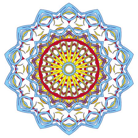 Arabic Colorful Mandala. Ethnic tribal ornamentsのイラスト素材