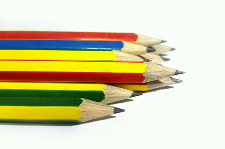 Pencil on white backgroundの素材