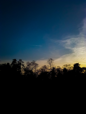 day to night concept photoの写真素材