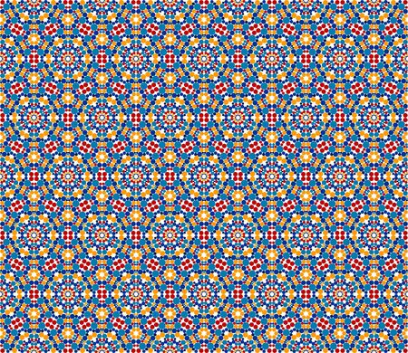 Intricate repeating matrix pattern of dots - seamless editable repeating vector background wallpaperのイラスト素材