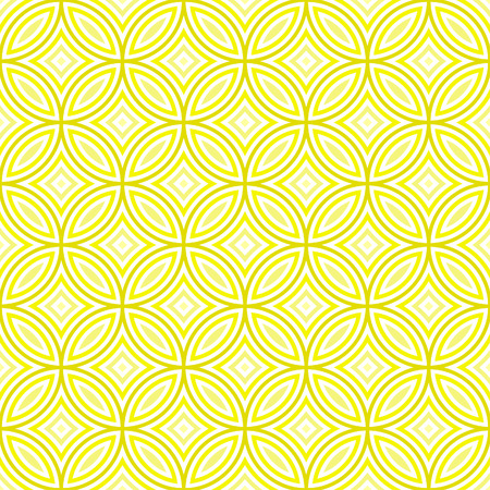 Traditional Japanese pattern of overlapping circles in square layout - seamless editable repeating vector backgroundのイラスト素材