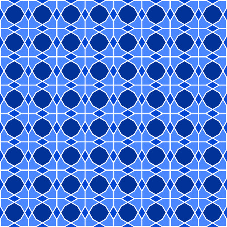 Traditional Islamic geometric lattice pattern based on overlapping dodecagon - seamless editable repeating vector backgroundのイラスト素材