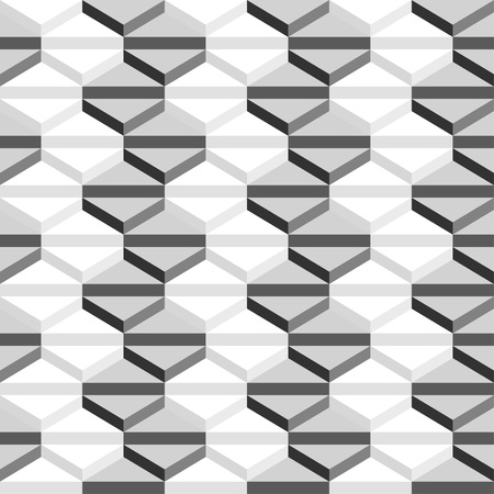 Isometric triangle pattern - 3D seamless editable geometric vector abstract background wallpaperのイラスト素材