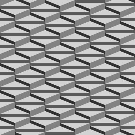 Isometric triangle pattern - 3D seamless editable geometric vector abstract background wallpaperのイラスト素材