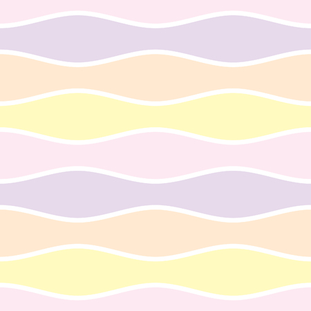 Simple repeating wave pattern tile - seamless editable vector background wallpaperのイラスト素材