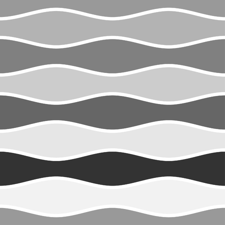 Simple repeating wave pattern tile - seamless editable vector background wallpaperのイラスト素材