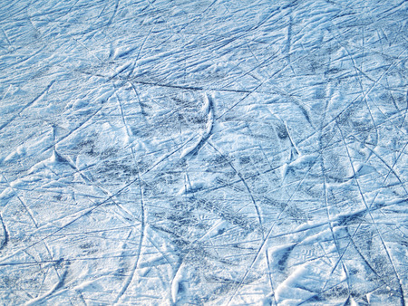 Blue ice rink winter patternの写真素材