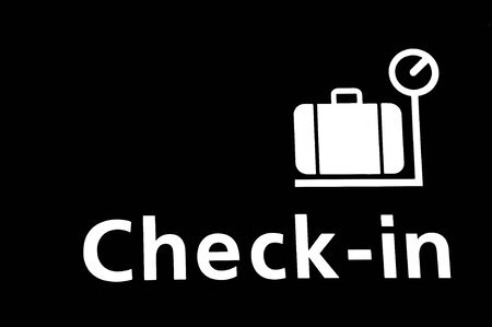 check in pointの写真素材