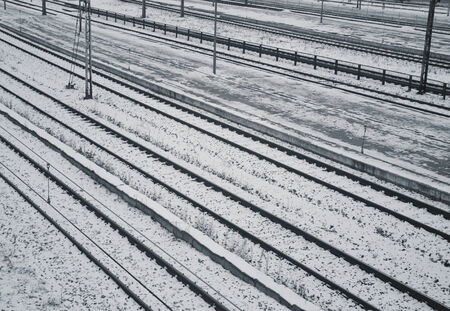 platform and railway tracks
