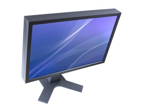 LCD monitor with two clipping pathsの写真素材