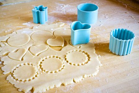 making cookies at homeの写真素材