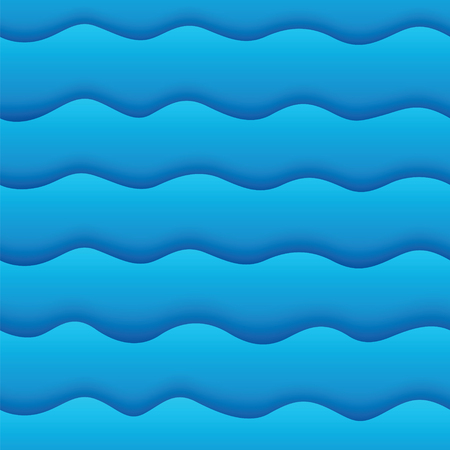 seamless vector wavesのイラスト素材