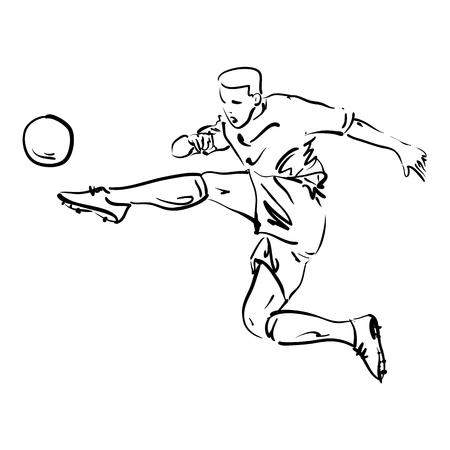 soccer players seriesのイラスト素材