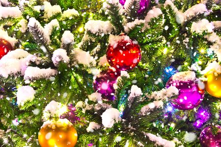 Christmas tree backgroundの写真素材