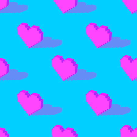 seamless heart pattern vector illustrationのイラスト素材