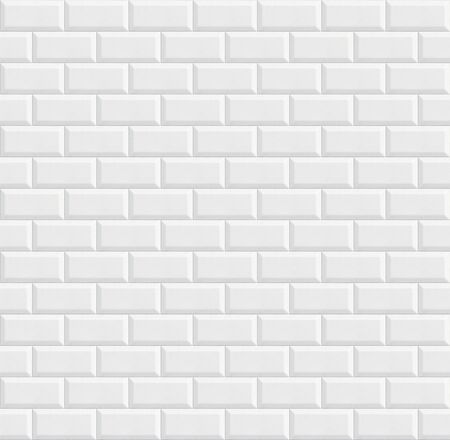 seamless ceramic tiles, white wall background textureの写真素材