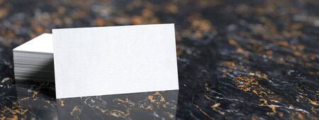 Business cards template for branding identity. 3D render image.の写真素材