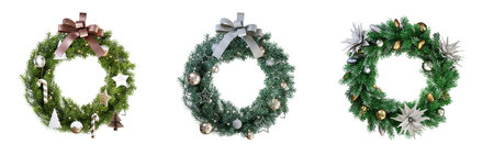 Christmas dreams isolated on white background. Christmas decoration. 3D rendering.の写真素材