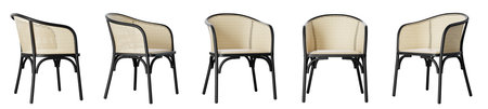 Chair set isolated on white background. 3D rendering. 3D illustrations.の写真素材