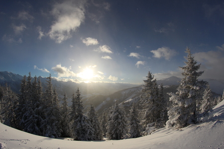 Wintersunsetの写真素材